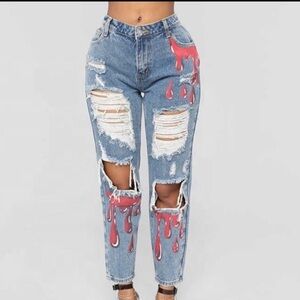 30. It's In My Blood Boyfriend Jeans - Medium Denim